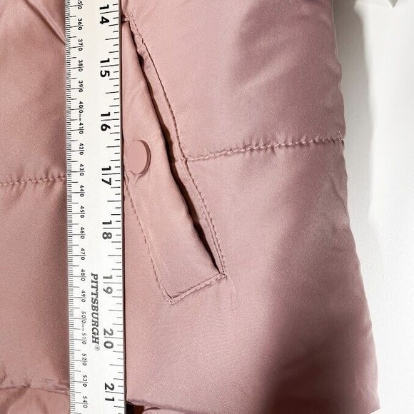 Z By Zella Girl Quilted Puffer Vest Kids Full Zip Mock Neck Jacket Large NWT - Picture 5 of 10
